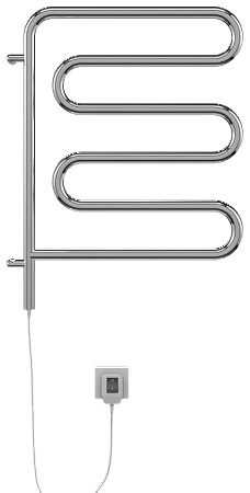 Электро 25 Ш-обр 450х570 поворотный Полотенцесушитель  TERMINUS Череповец - фото 2