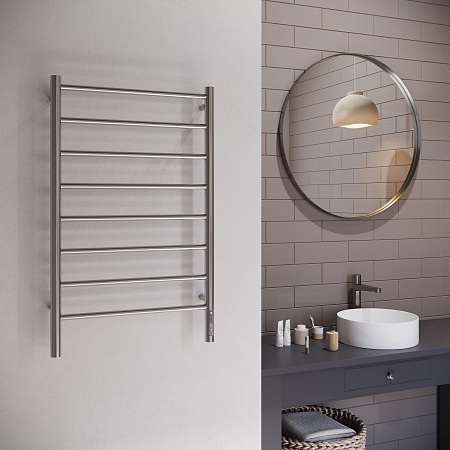 Аврора П8 500х850 Электро Полотенцесушитель TERMINUS Оружейная сталь Череповец - фото 3