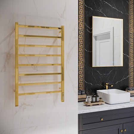 Ватикан П8 500х850 Электро Полотенцесушитель TERMINUS Золото Череповец - фото 3