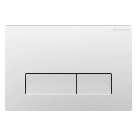 Клавиша смыва для инсталляции Terminus Classic кнопка прямоугольник цвет белый Череповец - фото 1