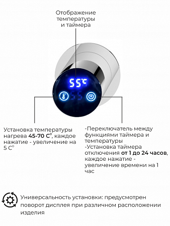 Рондо П2 350х760 электро Полотенцесушитель TERMINUS Нержавеющая сталь Череповец - фото 5